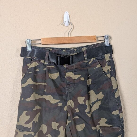 VIP Camo Jogger Pants Tactical Cargo Belted Gorpcore Womens 5/27 - Picture 2 of 10